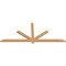 Ekena Millwork Kennewick Timber Gable Bracket, Western Red Cedar, 84"W x 35"H x 1 1/2"D x 3 1/2"F, 10/12 Pitch GBW084X35X0204KEN00SWR - alternate 5